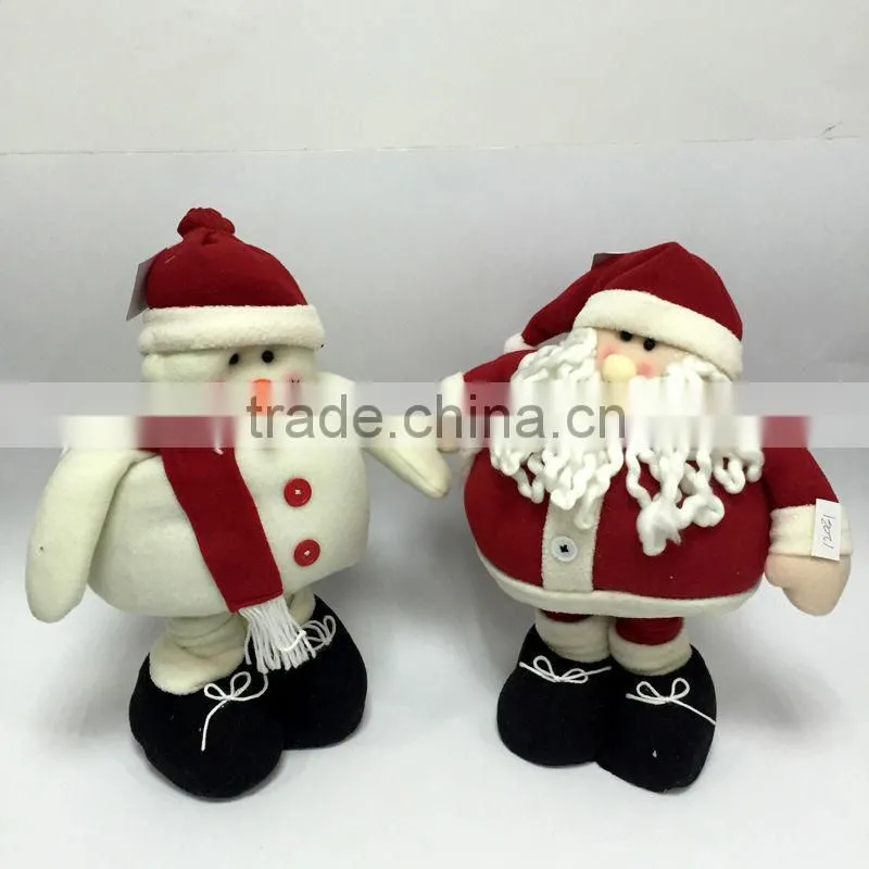 XMAS STRETCH SANTA DOLLS PLUSH DOLLS CHRISTMAS TOYS