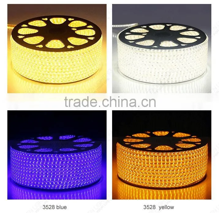 Super bright 110V/220V SMD 3528 Waterproof White LED Strip Light
