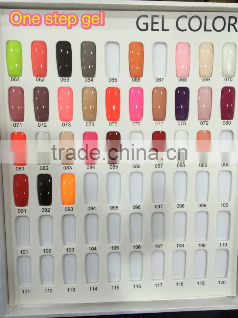 2015 Christmas Promotion!! globle supplier one step gel polish OEM, 93 Gel Colors Available Popular in Nail Art Market Russia