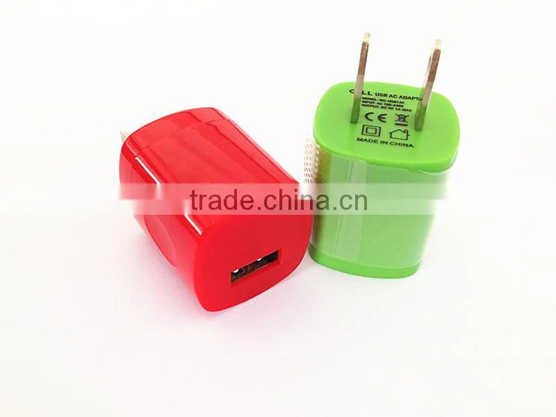 wholesale cell phone charger 5V 1A/1.5A micro USB wall charger with OEM logo for promotional