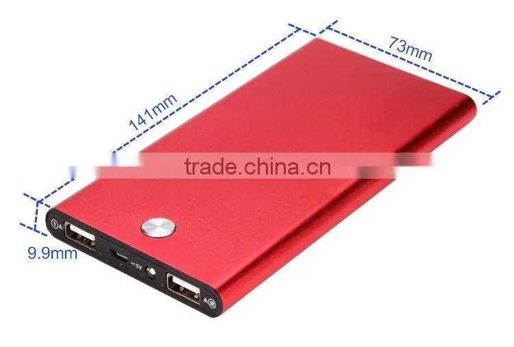 Portable External Battery Charger 5200 mAh Power Bank Metal Slim