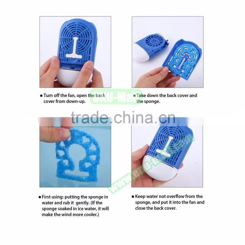 Portable USB Rechargeable Electric Fan, USB Bladeless Air Cooling Fan