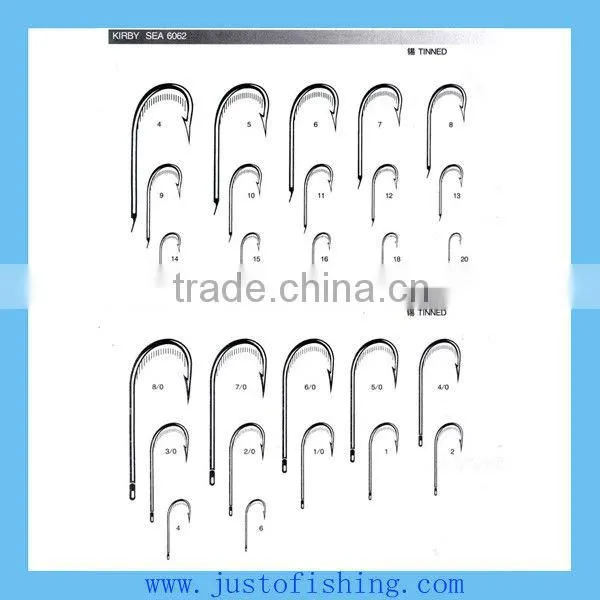 fishing hooks O'SHAUGHNESSY JIG 6043,60' JIG 6044