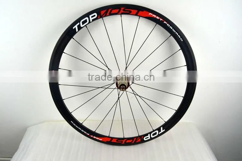 super light 38mm clincher carbon fiber bike wheels set