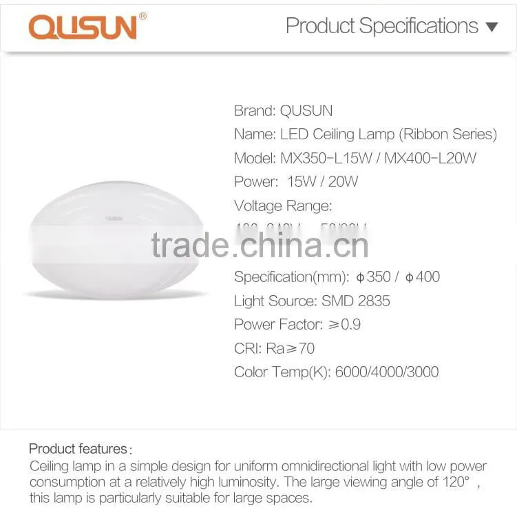 15W 20W Surface Mounted CE RoHS LED ceiling light modern