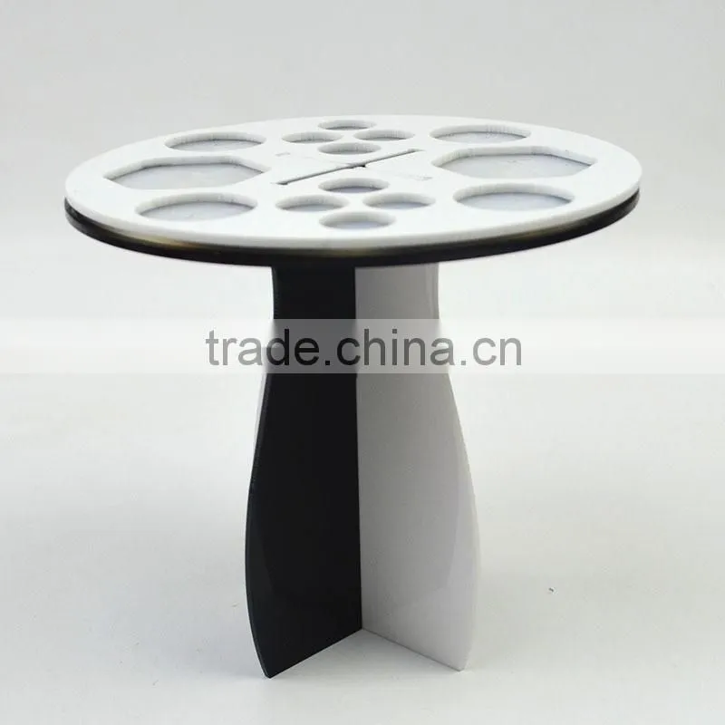 Round Acrylic cool makeup brush frame brush rack drying