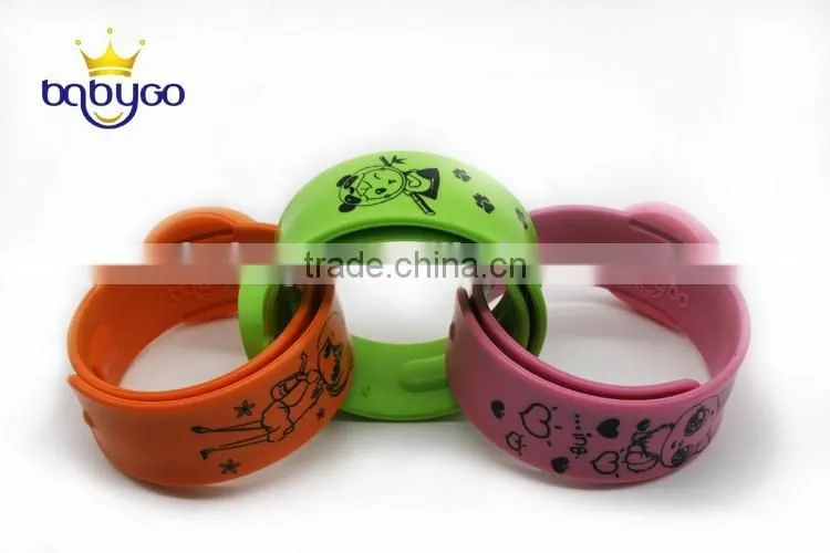 Cartoon baby slap bracelet repel mosquito band