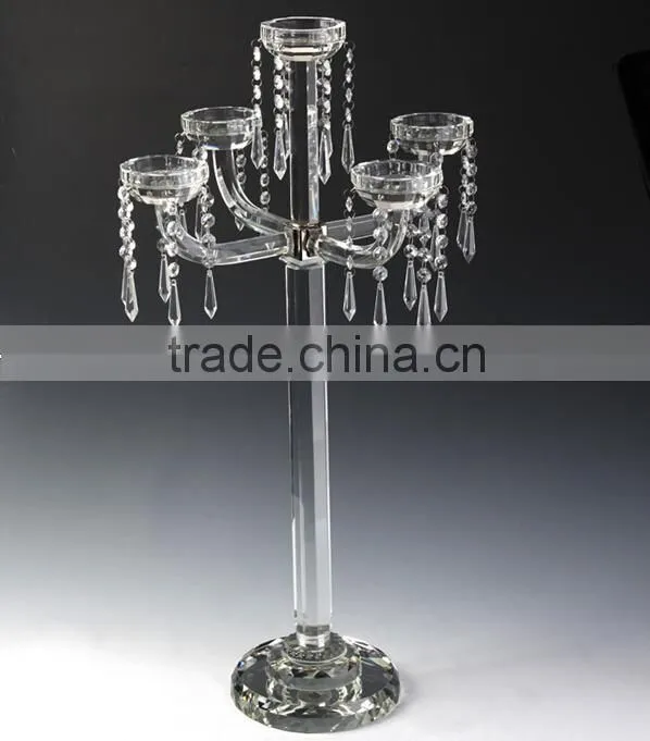 Floor Standing Crystal Candle Holder in China