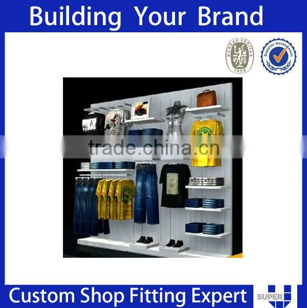 Customized fashion design wooden door display rack