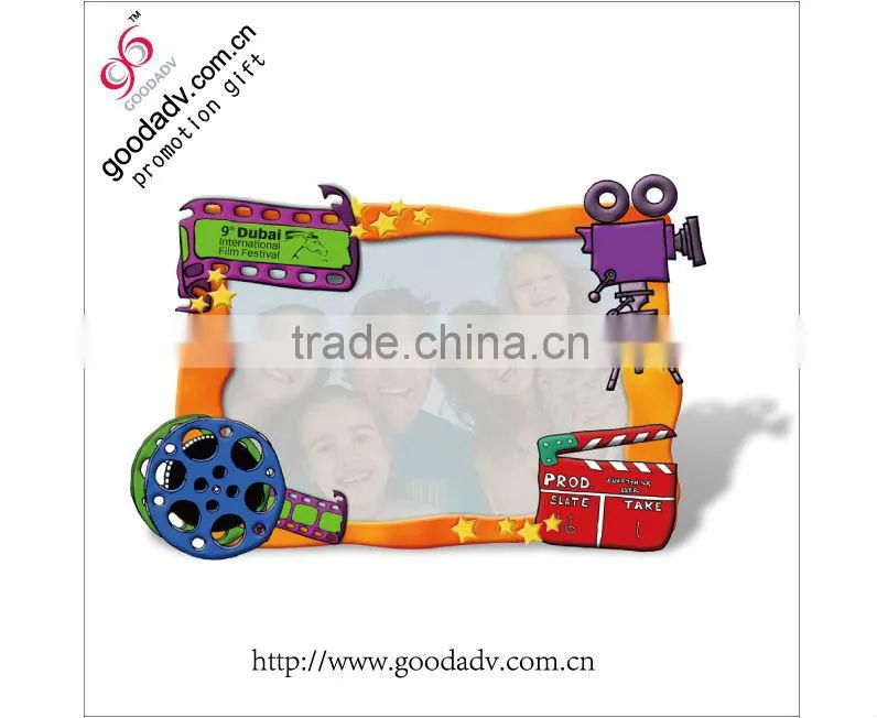 2014 Guangzhou plant new design 3 d soft rubber PVC photo frame