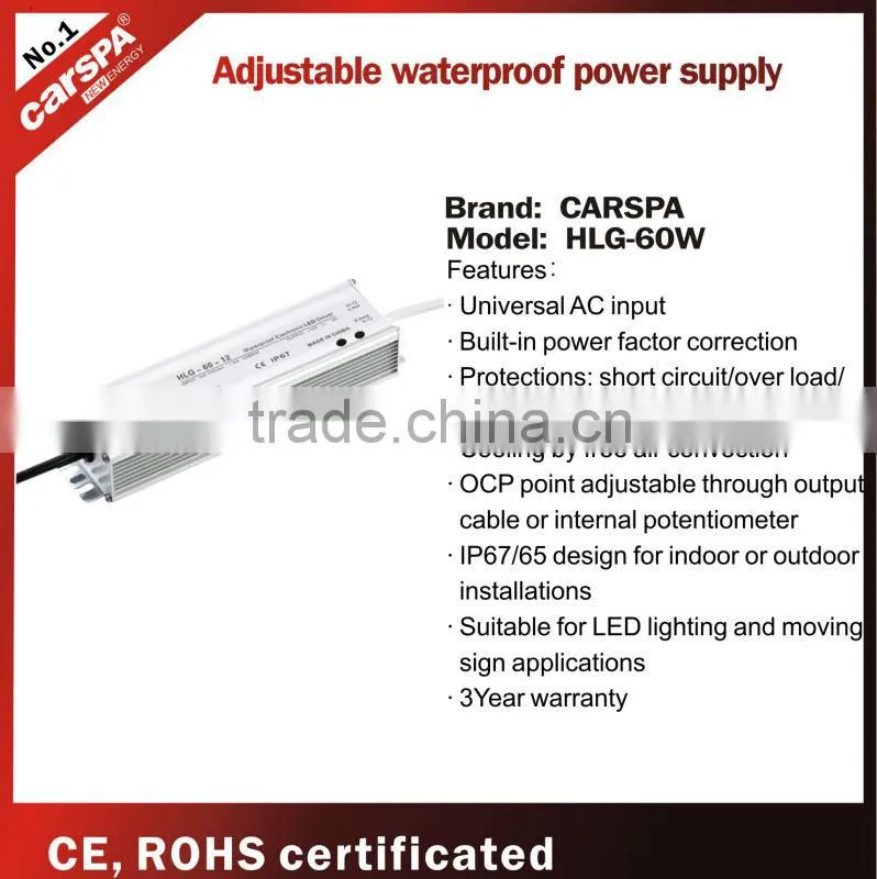60W switching adapter power supplies