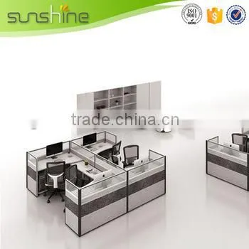 Top level customized etched glass office partition
