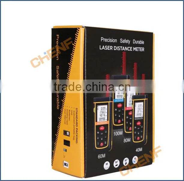 New Arrival 40m Laser distance meter Rangefinder Rang finder Bubble level Tape measure m/ft/in Area/volume Tool