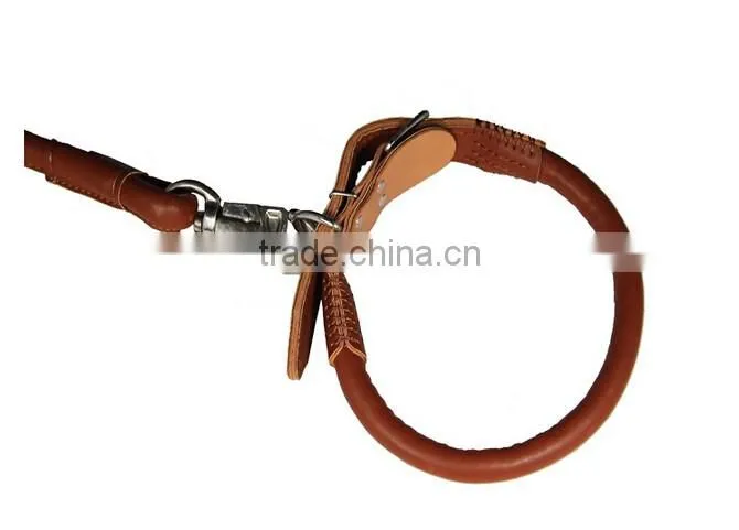 120cm Long High Quality PU Large Dog Leashes Pet Traction Rope Collar Set For Big Dogs