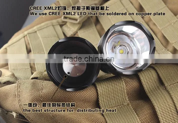 Professional high power flashlight long distance rechargeable led torch flashlight