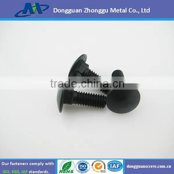 Carbon Steel philips flat Head Machine Screw with black zinc coating