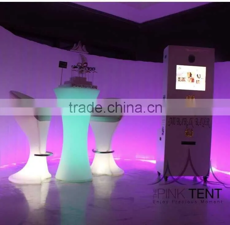 led wedding photo booth/wedding photo enclosure/led photobooth for weddings