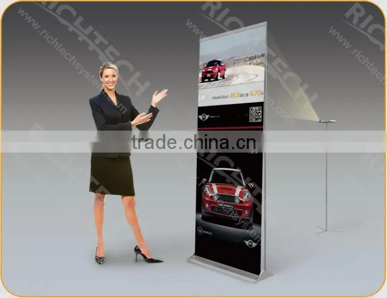 Richtech standard size trade show roller banner display technology equipped