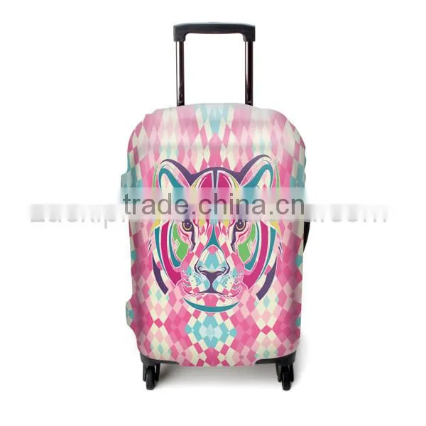 Luckiplus Spandex Fabric Trolley Case Cover Unique Technology Luggage Cover