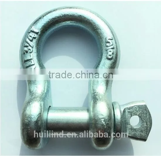 US bolt anchor shackle marine D shackle