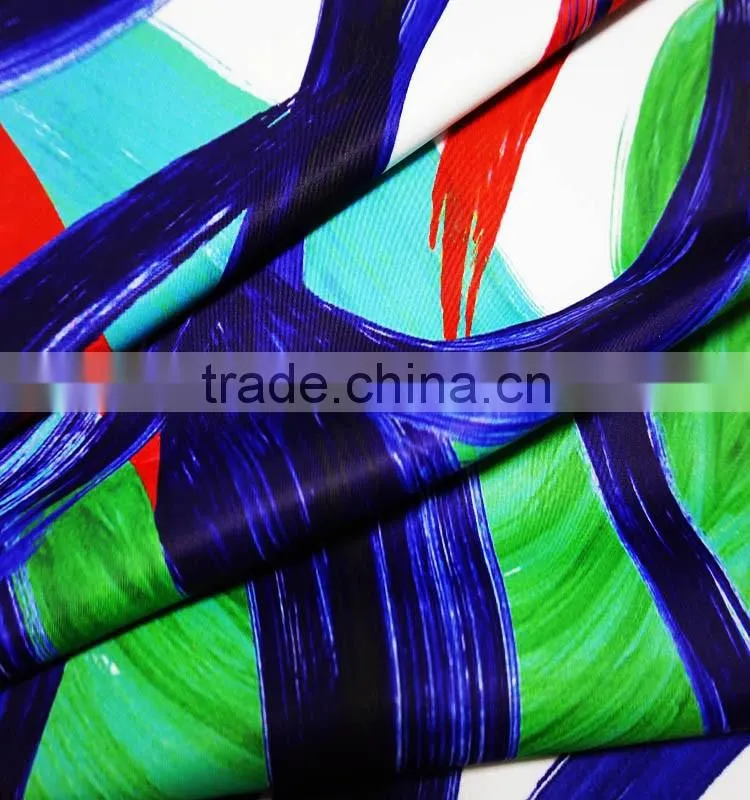 82 Nylon 18 Spandex Fabric 3D Printed Knitted Anti-UV Shrink-resistant For Sportswear