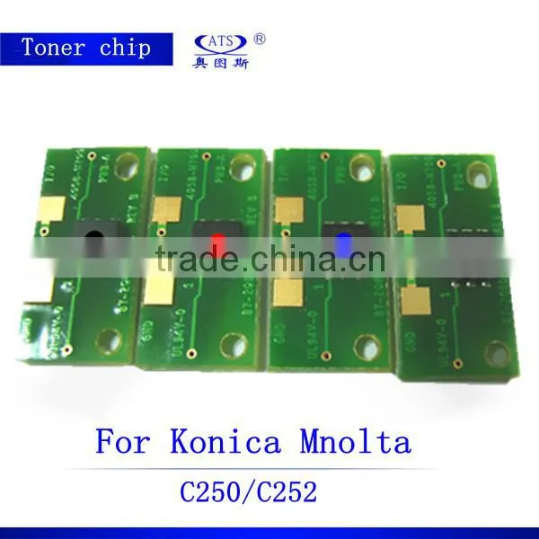 Compatible for toner chip for Konica Minolta Bizhub C250 auto reset chip