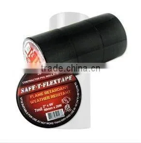 Adhesive Electrical Installation PVC Plastic Tape Black