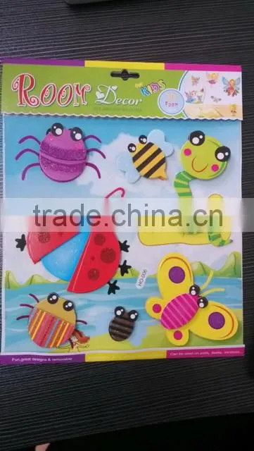 Decorative handmade cartoon sticker,self-adhesive wall paper