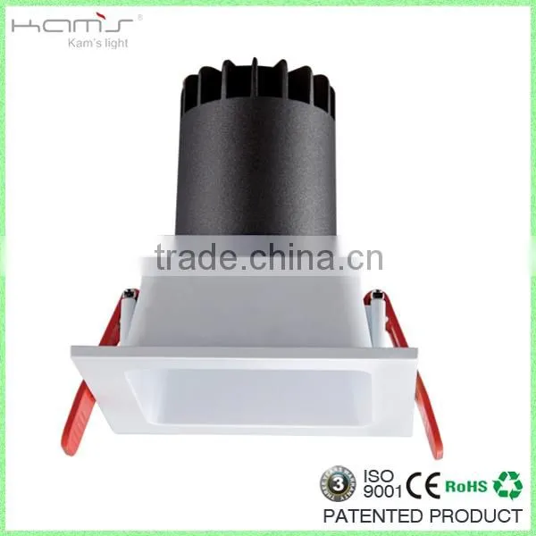 15W high quality led downlight 85LM/W dimmable cob downlight