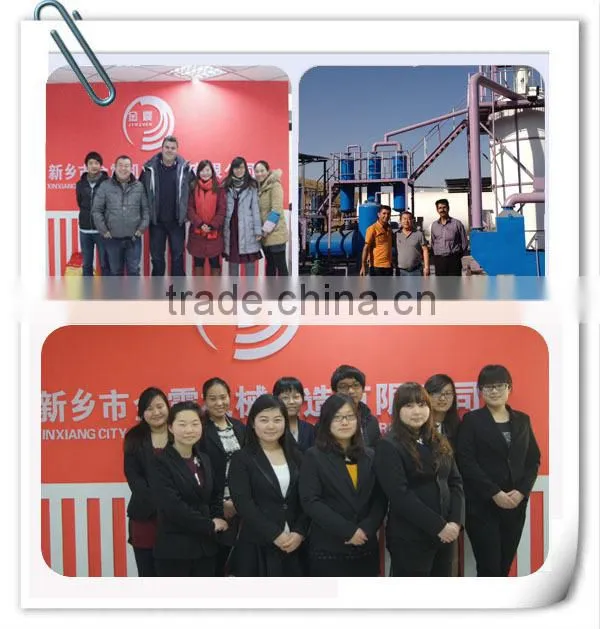 Continous tyre to oil machine with automatic slag feeding door