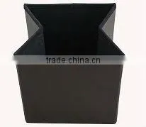 stronger!!Brown PU Leather folding storage ottoman