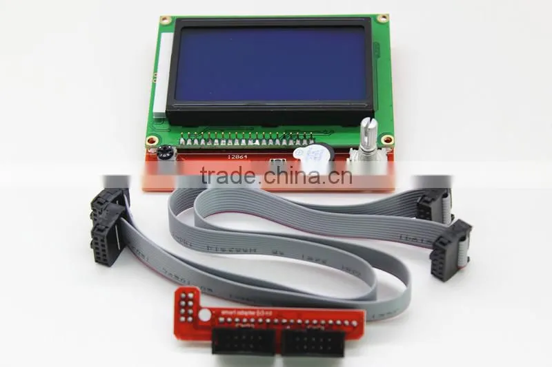 China supplier Ramps 1.4+Mega 2560 + Heatbed Mk2b+12864 LCD Controller+5Pcs A4988 Driver+6Pcs Endstops+Fan For 3D Printer