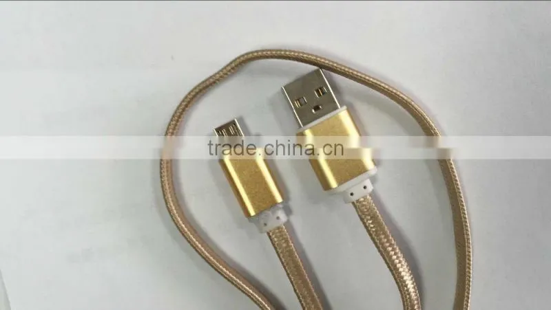 XO metal data cable with embedded LED flash light for Apple