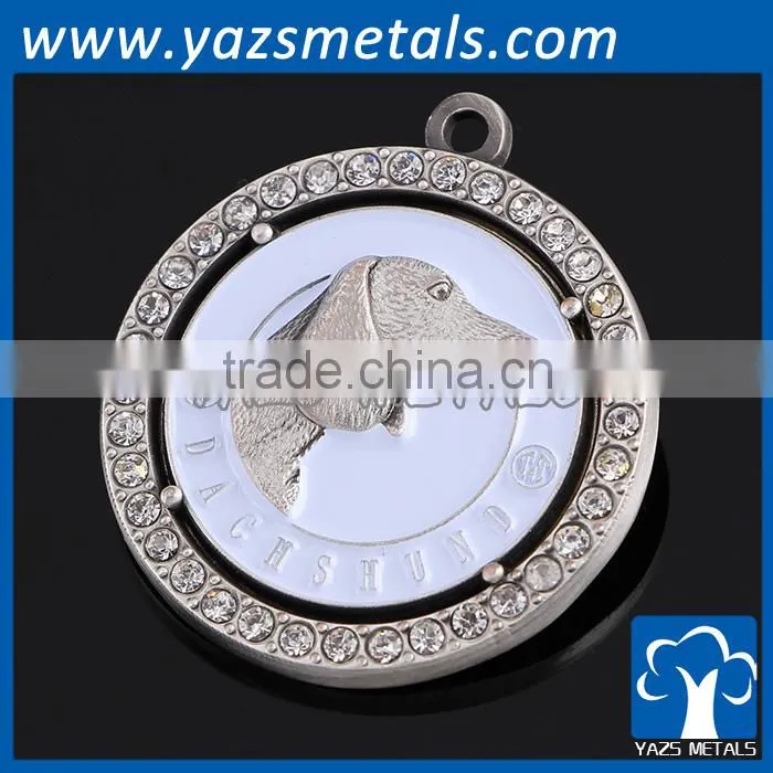 custom unique cute animal dog pet decoration metal dog id tag
