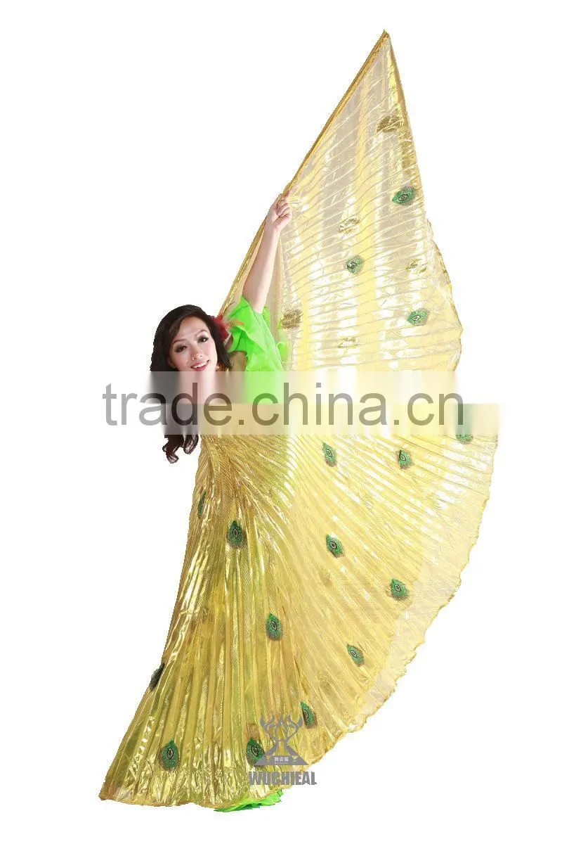 Peacock Feather Pattern Belly Dance Wings , Good- Looking Belly Dance Costume Wings