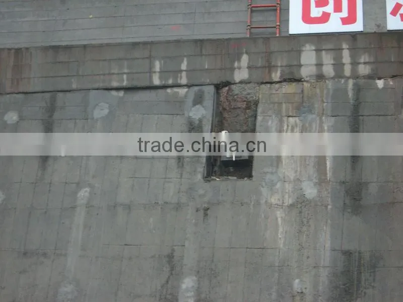 prestressed metal and building matching part of ground anchorage