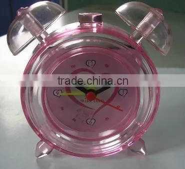 plastic twin bell table alarm clock