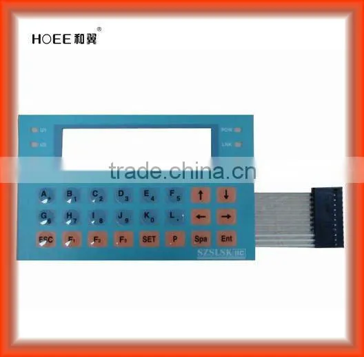 high quality PET F150 membrane switch keypad