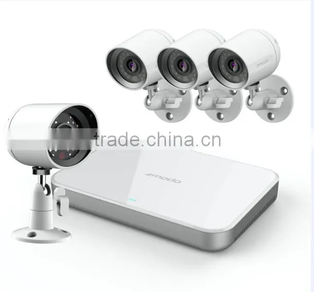 Zmodo easy set up two-way audio 720P IP Camera 4CH NVR sPoe System