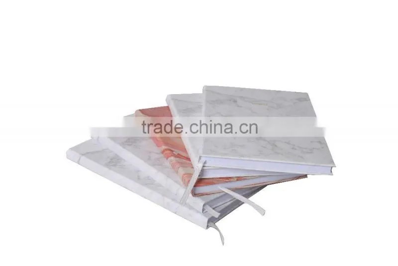 Custom Mix Design Gold Hot Stamping Logo Print Marble Notebook