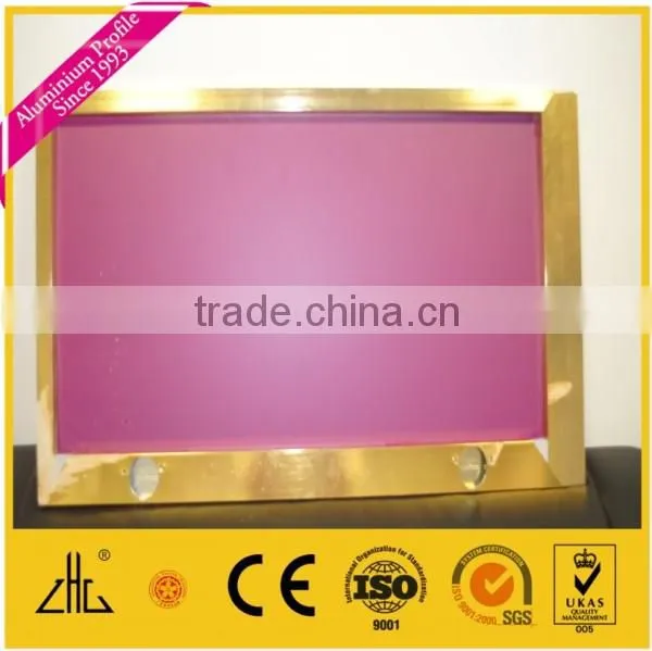 WOW!! wood grain aluminum extrusion profile for window and kitchen cabinet series for Libya