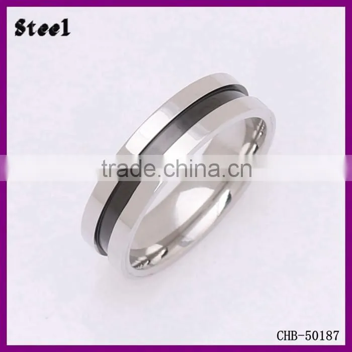 Wholesale 316L Stainless Steel Fashion Wedding Ring Surgical Steel Jewelry