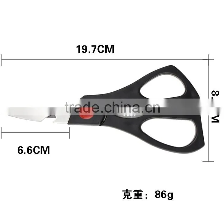 New Fasion kitchen stainless steel poultry scissor with bottle opener