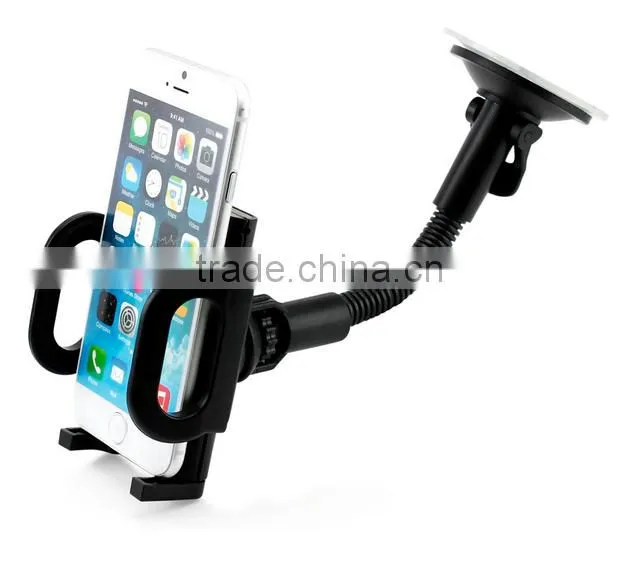 6.1inches Long Arm Phone Cradle Dashboard For used car, Windshield Car Phone Holder