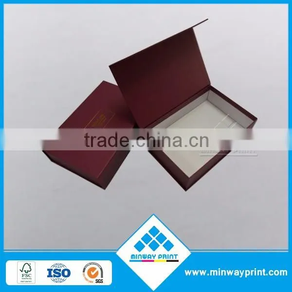 Popular custom book style magnetic paper gift box