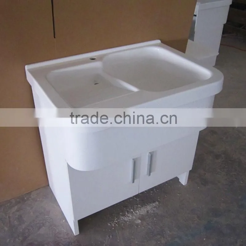 full set Modifieda acrylic solid surface cabinet with basin
