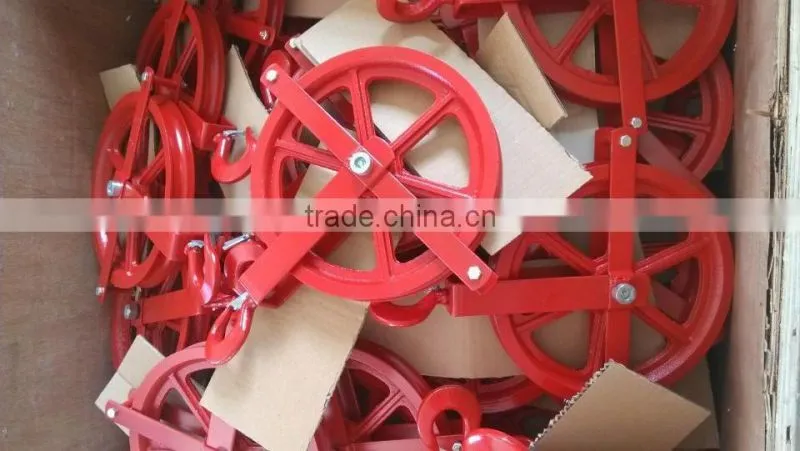 YARDING BLOCK WITH SHACKLE AND PIN RED SHACKLE SNATCH BLOCK