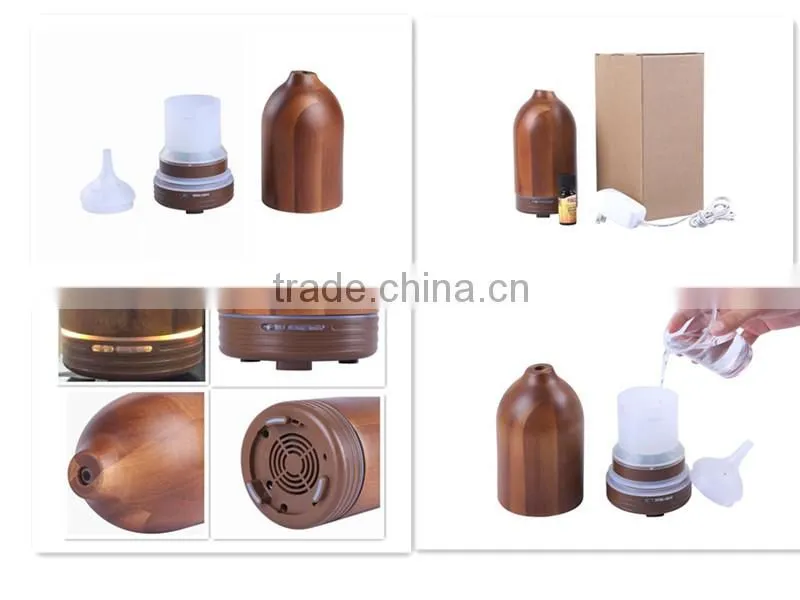 China Wholesale high quality Wood Night Light Ultrasonic LED Aroma Diffuser,wood essential oil diffuser with RoHS,CE