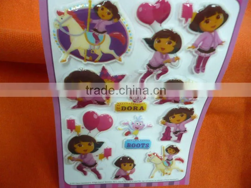 3D animal pvc sticker for kids