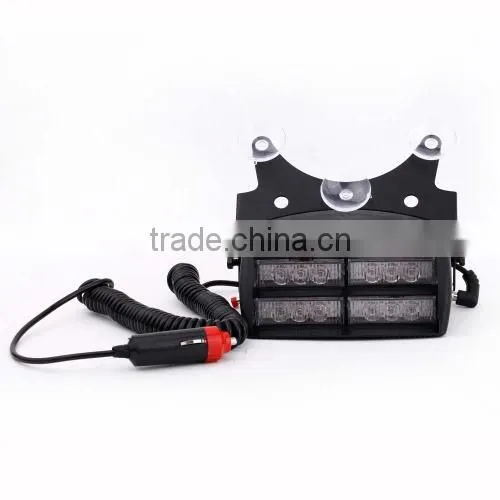 18 LED 12V Strobe Emergency Flashing Warning Light + Car Cigarette Adapter